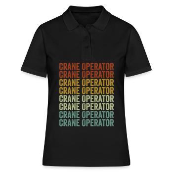 Crane operator Crane operator Usa Fla - Women's Polo Shirt - black - Front - Ailine (174cm)