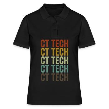 Ct Tech CT Tech Nuclear Radiation Heartbeat Pulse - Women's Polo Shirt - black - Front - Ailine (174cm)