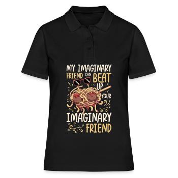 Dabbing Flying Spaghetti Monsters Pastafarian - Polo Femme - noir - Devant - Ailine (174cm)