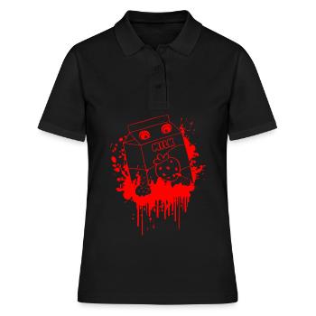 Lait de fraise gothique gothique finlandais - Polo Femme - noir - Devant - Ailine (174cm)