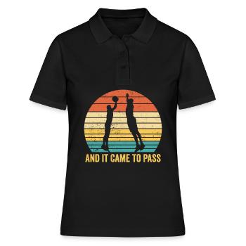 Lustiger Mormonen-Missionar LDS Basketball - Frauen Polo Shirt - Schwarz - Vorne - Ailine (174cm)