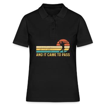 Lustiger Mormonenmissionar LDS Fußball - Frauen Polo Shirt - Schwarz - Vorne - Ailine (174cm)