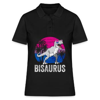 Bi Pride Bisexuel Flag Trex LGBTQ - Polo Femme - noir - Devant - Ailine (174cm)