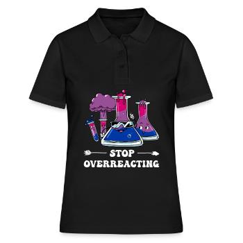 Bi Pride Bisexual Flag Chimie subtile - Polo Femme - noir - Devant - Ailine (174cm)