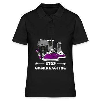 Asexual Pride Ace Flag Science Teacher - Frauen Polo Shirt - Schwarz - Vorne - Ailine (174cm)