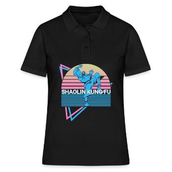 Kung Fu Rétro - Polo Femme - noir - Devant - Ailine (174cm)