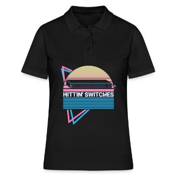Network Technology Retro - Women's Polo Shirt - black - Front - Ailine (174cm)