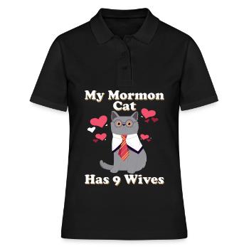 Missionnaire mormon SDJ - Polo Femme - noir - Devant - Ailine (174cm)
