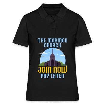 Ex-Mormon Post-Mormon Antimormon - Polo Femme - noir - Devant - Ailine (174cm)