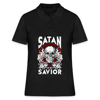 Drôle de satanisme satanique - Polo Femme - noir - Devant - Ailine (174cm)