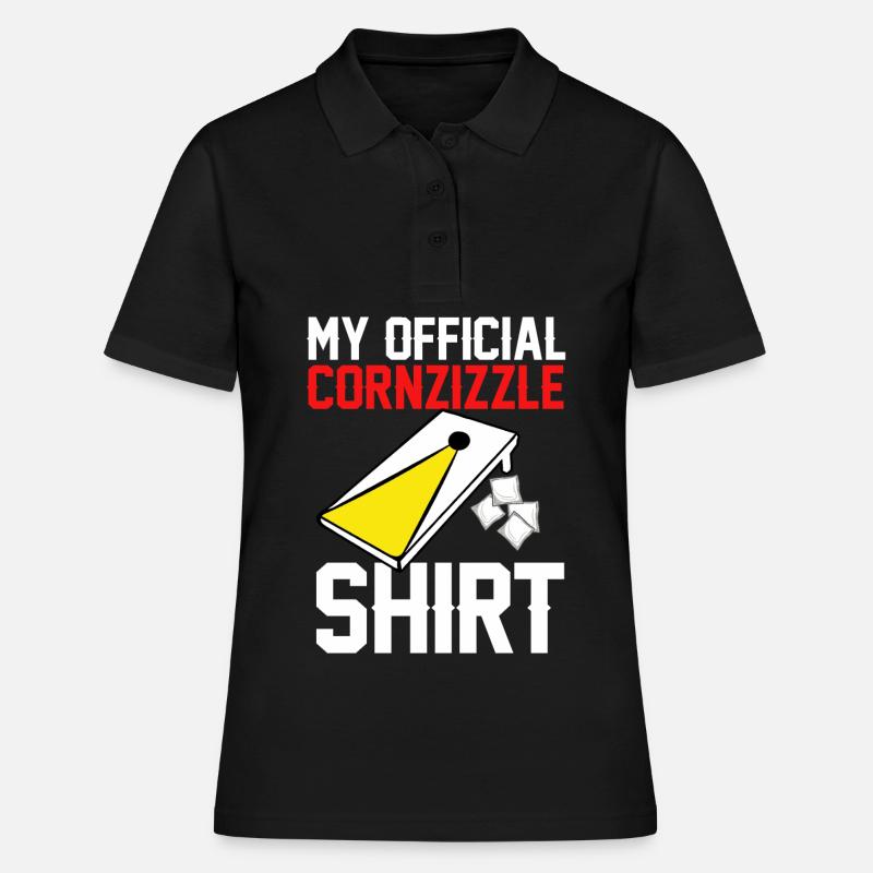 Cornhole corn hole - Women's Polo Shirt - black