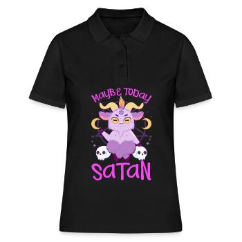 Satanisme satanique - Polo Femme - noir - Devant - Ailine (174cm)