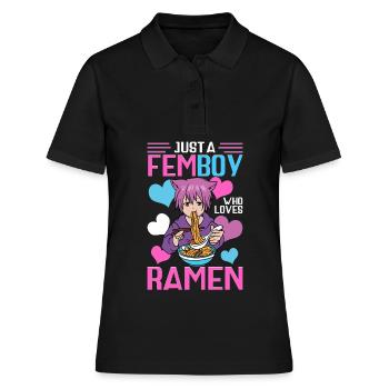 Cross Dressing - Frauen Polo Shirt - Schwarz - Vorne - Ailine (174cm)