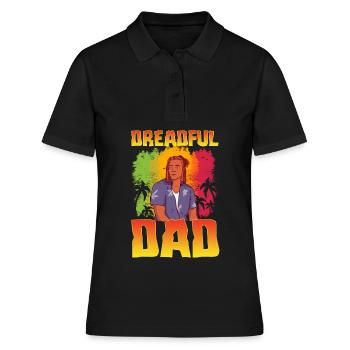 Rastafari Rastafarian Rasta - Polo Femme - noir - Devant - Ailine (174cm)