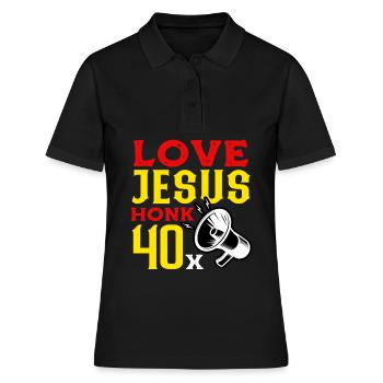 Orthodoxie Orthodoxe - Frauen Polo Shirt - Schwarz - Vorne - Ailine (174cm)