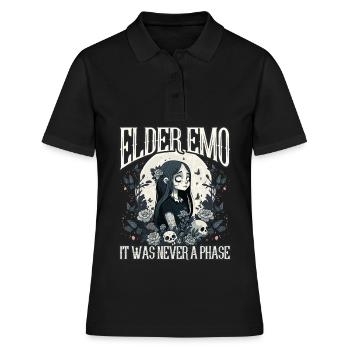 Drôle Emo Garçon Emo Fille - Polo Femme - noir - Devant - Ailine (174cm)