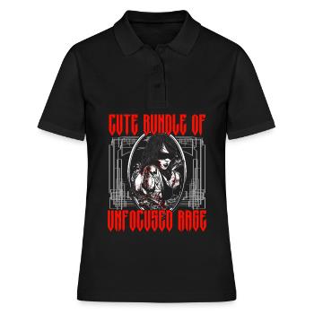 Funny Gothic Goth - Women's Polo Shirt - black - Front - Ailine (174cm)