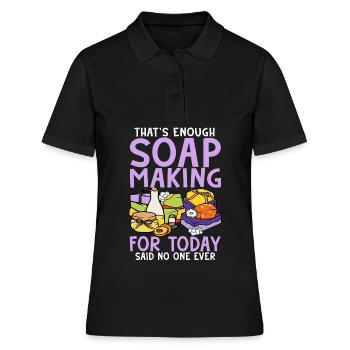 Fabricant de savon Soapologist - Polo Femme - noir - Devant - Ailine (174cm)