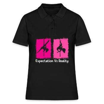 Aerial Silk Aerialist - Frauen Polo Shirt - Schwarz - Vorne - Ailine (174cm)