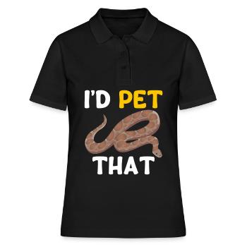 Kenia Sand Boa Schlange Besitzer - Frauen Polo Shirt - Schwarz - Vorne - Ailine (174cm)
