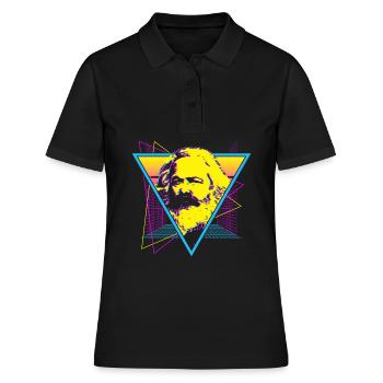 Socialisme socialiste Communisme communiste - Polo Femme - noir - Devant - Ailine (174cm)