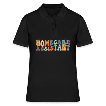 Groovy Home Care Assistant Santé - Polo Femme - noir - Devant - Ailine (174cm)