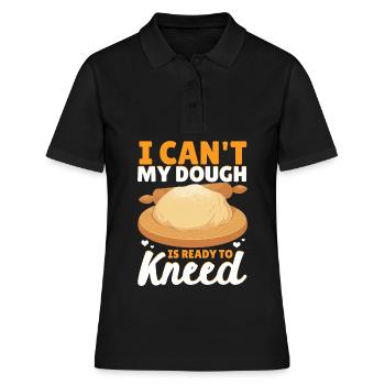 Funny bread baking baker - Women's Polo Shirt - black - Front - Ailine (174cm)