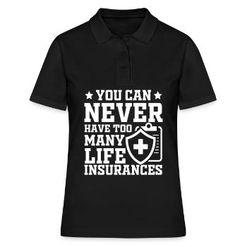 Funny Agent Broker - Frauen Polo Shirt - Schwarz - Vorne - Ailine (174cm)