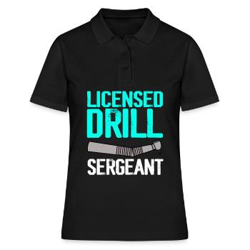 Lustige Zahnlaborantin Zahnärztin - Frauen Polo Shirt - Schwarz - Vorne - Ailine (174cm)