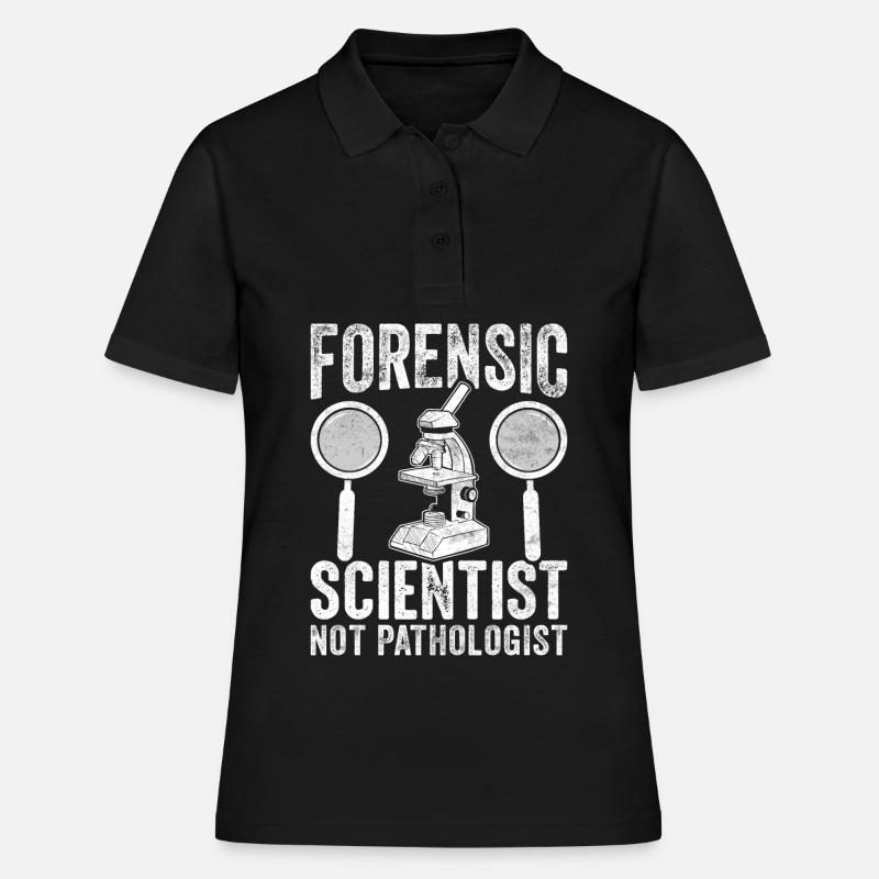 Drôle de coroner, pas de pathologiste - Polo Femme - noir