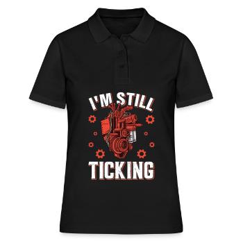 Überlebender der Operation am offenen Herzen - Frauen Polo Shirt - Schwarz - Vorne - Ailine (174cm)