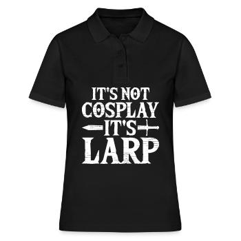 Live-Action-Rollenspiele - Frauen Polo Shirt - Schwarz - Vorne - Ailine (174cm)