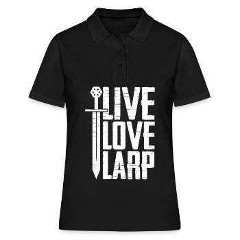 Live-Action-Rollenspiele - Frauen Polo Shirt - Schwarz - Vorne - Ailine (174cm)