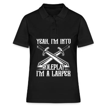 Jeux de rôle en direct LARP - Polo Femme - noir - Devant - Ailine (174cm)