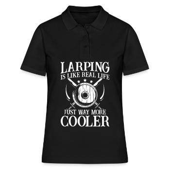 Jeux de rôle en direct LARP - Polo Femme - noir - Devant - Ailine (174cm)