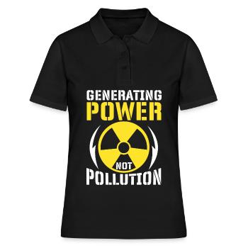 Énergie nucléaire Technologie nucléaire - Polo Femme - noir - Devant - Ailine (174cm)