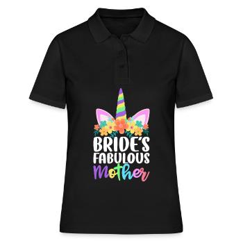 Douche nuptiale de mariage - Polo Femme - noir - Devant - Ailine (174cm)
