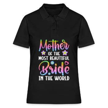 Douche nuptiale de mariage - Polo Femme - noir - Devant - Ailine (174cm)