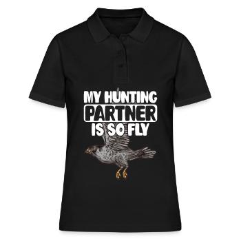 Hunter Hawking Falconer - Women's Polo Shirt - black - Front - Ailine (174cm)