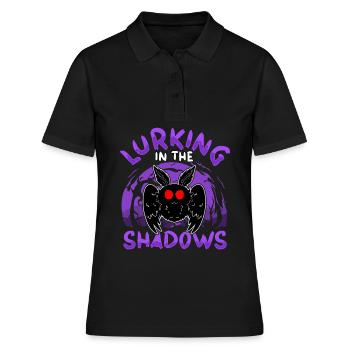 Mothman Kryptide Kryptozoologie - Frauen Polo Shirt - Schwarz - Vorne - Ailine (174cm)