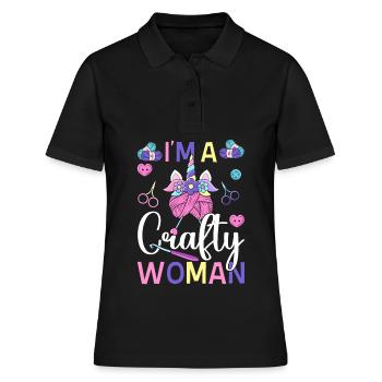 Craft Beer Hausbrauerei Brauerei - Frauen Polo Shirt - Schwarz - Vorne - Ailine (174cm)