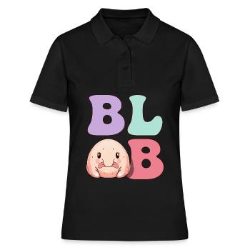 Funny Blob Fish - Women's Polo Shirt - black - Front - Ailine (174cm)