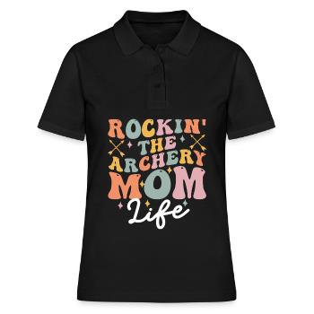 Groovy Archer - Polo Femme - noir - Devant - Ailine (174cm)