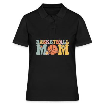 Groovy Mommy - Frauen Polo Shirt - Schwarz - Vorne - Ailine (174cm)