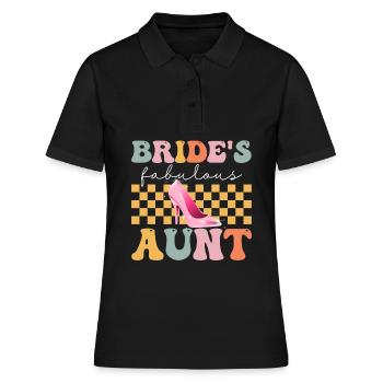 Douche nuptiale groovy - Polo Femme - noir - Devant - Ailine (174cm)