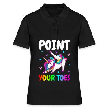 Gymnastique Gymnaste Roue De Charrette Fille - Polo Femme - noir - Devant - Ailine (174cm)