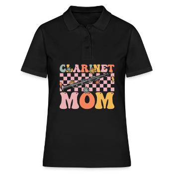 Groovy Klarinettist - Frauen Polo Shirt - Schwarz - Vorne - Ailine (174cm)