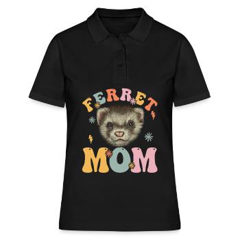 Groovy Tierhalterin - Frauen Polo Shirt - Schwarz - Vorne - Ailine (174cm)