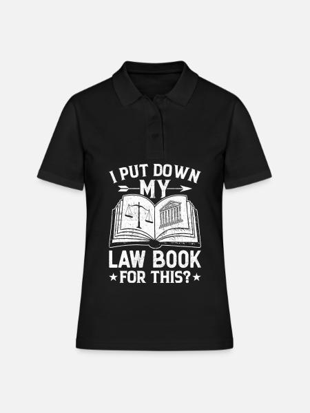 Drôle d’étudiant en droit à la faculté de droit - Polo Femme - noir