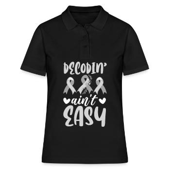 Drôle de conscience de la dyslexie Dyslexique - Polo Femme - noir - Devant - Ailine (174cm)